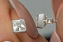 Heliophilia Silver Pendientes de Plata de Ley 925 con Circón